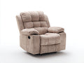 Liegesessel Stoff 96x93x104 cm - Beige - mit Liegefunktion und Getränkehalter